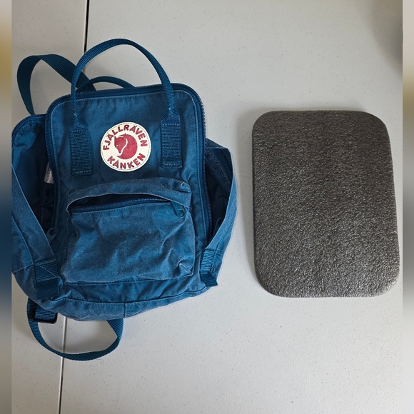 fjallraven backpack mini blue Kanken two side pockets Kanken Mini Backpack Cobalt Blue